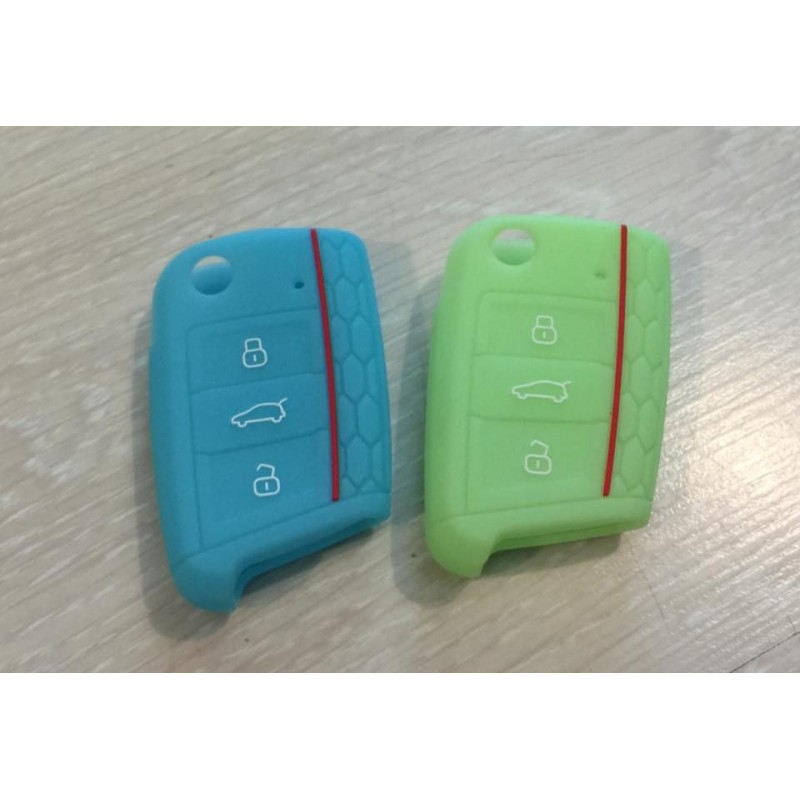 Housses de clé VOLKSWAGEN / SEAT 3 Phosphorescent Housses de clé VOLKSWAGEN / SEAT 3 Phosphorescent